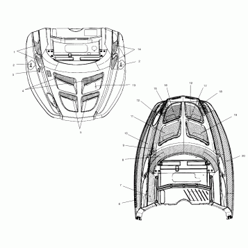 HOOD FOAM/FOIL - S02SU4BS/BE (4968476847A09)