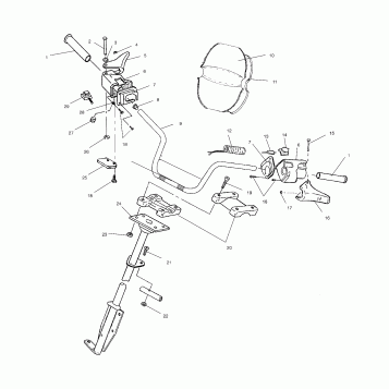 STEERING/HANDLEBAR - S02SU4BS/BE (4968476847B02)