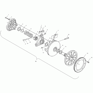 DRIVE CLUTCH - S02SU4BS/BE (4968476847B12)