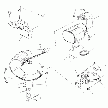 EXHAUST SYSTEM - S02ST6ES/S02ST6ESA (4968596859C04)