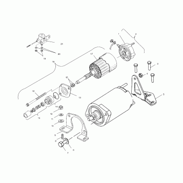 STARTING MOTOR - S02ST6ES/S02ST6ESA (4968596859C05)