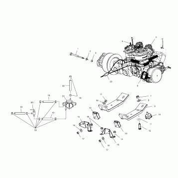 ENGINE MOUNTING - S02ST6ES/S02ST6ESA (4968596859C06)