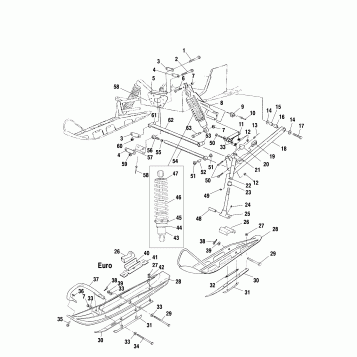 FRONT SUSPENSION and SKI - S02SU5BS/S02SD5BE  (4968706870A013)