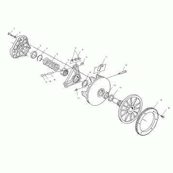 DRIVE CLUTCH - S02SU5BS/S02SD5BE  (4968706870B009)