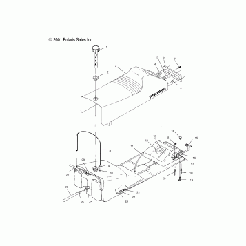 SEAT and GAS TANK - S02SR5AS (4969336933A003)