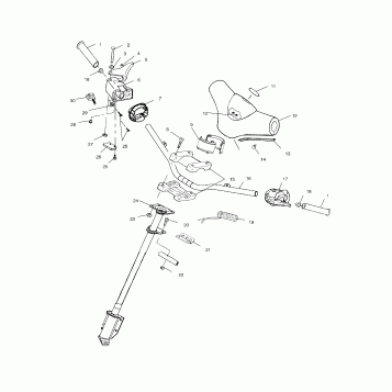 STEERING - HANDLEBAR - S02SR5AS (4969336933B001)