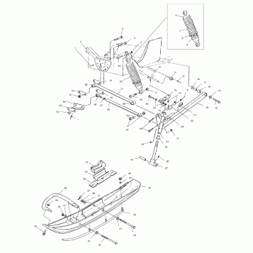 FRONT SUSPENSION and SKI - S02SR5BS (4969366936A013)