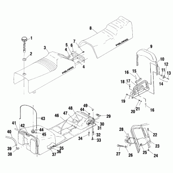 SEAT and GAS TANK - S02SS7CS/CE (4969396939A05)
