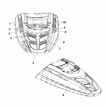 HOOD FOAM/FOIL - S02SS7CS/CE (4969396939A11)