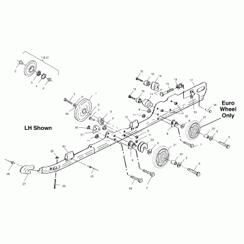 RAIL MOUNTING (SUSPENSION) - S02SS7CS/CE (4969396939B11)