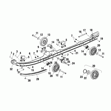 RAIL MOUNTING (SUSPENSION) - S02NJ6ES (4969456945B08)