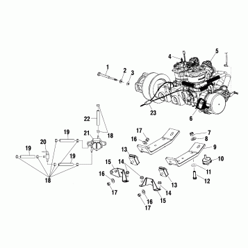 ENGINE MOUNTING - S02NJ6ES (4969456945C03)