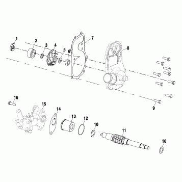 WATER PUMP/OIL PUMP - S02NJ6ES (4969456945C06)