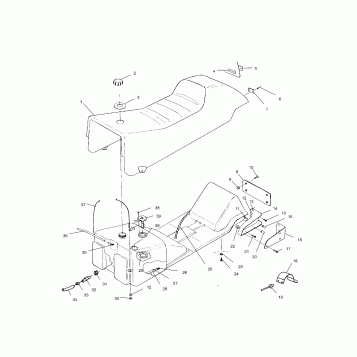 SEAT and GAS TANK - S02SB8AS (4969486948A004)