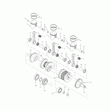 PISTON and CRANKSHAFT - S02SB8AS (4969486948C008)