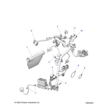 ELECTRICAL, WIRE HARNESS, MAIN - S23TGW8RS/TGM8RS (C602203)