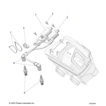 ELECTRICAL, IGNITION COIL/SPARK PLUGS - S25TLP6RS (C602504)