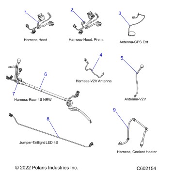 ELECTRICAL, WIRE HARNESSES, HOOD/JUMPERS, GPS - S23TKP9FS (C602154)