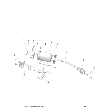 ENGINE, STARTER MOTOR - S25AJE6RSN/6RSP (600965C)