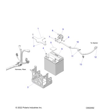 ELECTRICAL, BATTERY/BOX - S23TKP9FS (C602092)