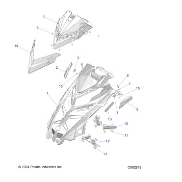 BODY, HOOD ASM. - S26TFM9BSB/9BSC (C602819)