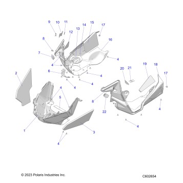 BODY, NOSEPAN ASM./FENDERS - S24TFK6RS (C602654)