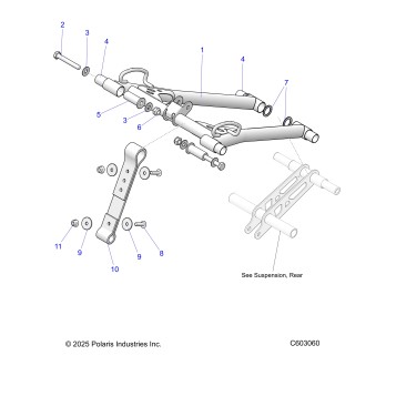SUSPENSION, TORQUE ARM, FRONT - S26TFN6RSP/RSL (C603060)