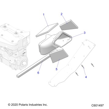 ENGINE, AIR DUCT, OUTLET - S22CED5TSL/TSU (C601497)