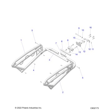 CHASSIS, REAR RACK AND HITCH - S26TLF6RSL (C602173)
