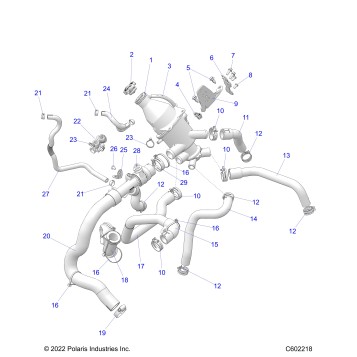 ENGINE, COOLING SYSTEM - S26TDZ8MS (C602218)