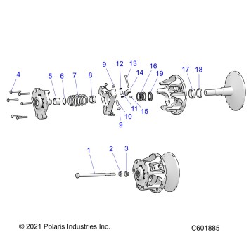 DRIVE TRAIN, CLUTCH, PRIMARY - S22TDL6KSA (C601885)