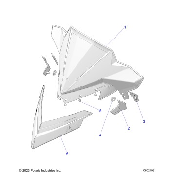 BODY, WINDSHIELD - S25TDP8RS (C602493)