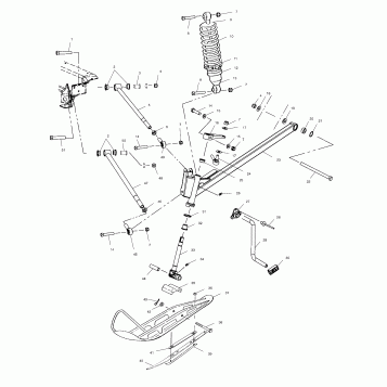FRONT SUSPENSION and SKI - S02NB4BS (4970397039A013)