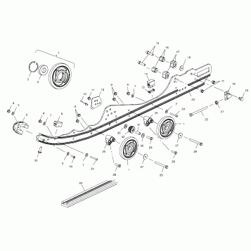 RAIL MOUNTING (SUSPENSION) - S02NB4BS (4970397039B007)