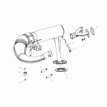 EXHAUST SYSTEM - S02NB4BS (4970397039C001)