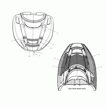 HOOD - FOIL/FOAM - S02ND4BS (4970417041A009)