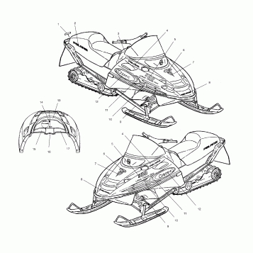 DECALS - S02ND4BS (4970417041A010)