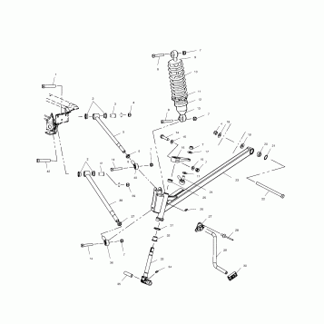 FRONT SUSPENSION and SKI - S02ND4BS (4970417041A013)