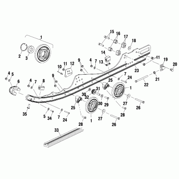 RAIL MOUNTING (SUSPENSION) - S02ND4BS (4970417041B009)