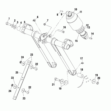 FRONT TORQUE ARM - S02ND4BS (4970417041B011)