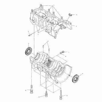 CRANKCASE - S02ND4BS (4970417041C006)
