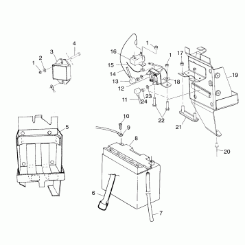 BATTERY BOX - S02ND6ES (4970437043B012)