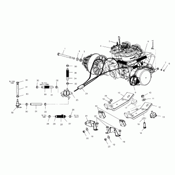 ENGINE MOUNTING - S02ND7CS (4970457045C06)
