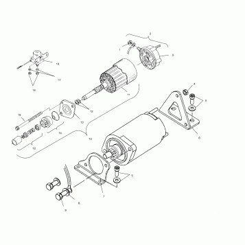 STARTING MOTOR - S02ND7CS (4970457045D01)