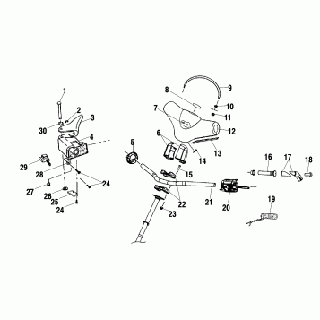 STEERING/HANDLEBAR - S02NM8CS (4970657065B02)