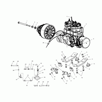 ENGINE MOUNTING - S02NP5AS (4970677067C03)