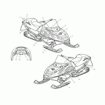 DECALS - S02NP5CSA/SB (4970697069A09)