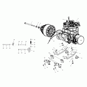 ENGINE MOUNTING - S02NP5CSA/SB (4970697069C05)