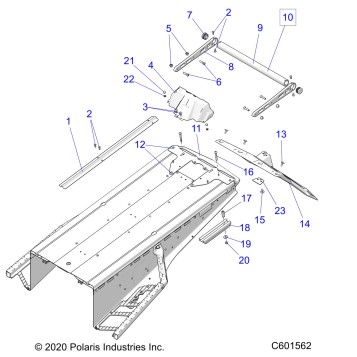 BODY, BUMPER, REAR, SNOWFLAP and TAILLIGHT COVER - S21EEC6PS (600887C)