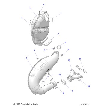 ENGINE, EXHAUST - S26TFM9BSB/9BSC (C602273)
